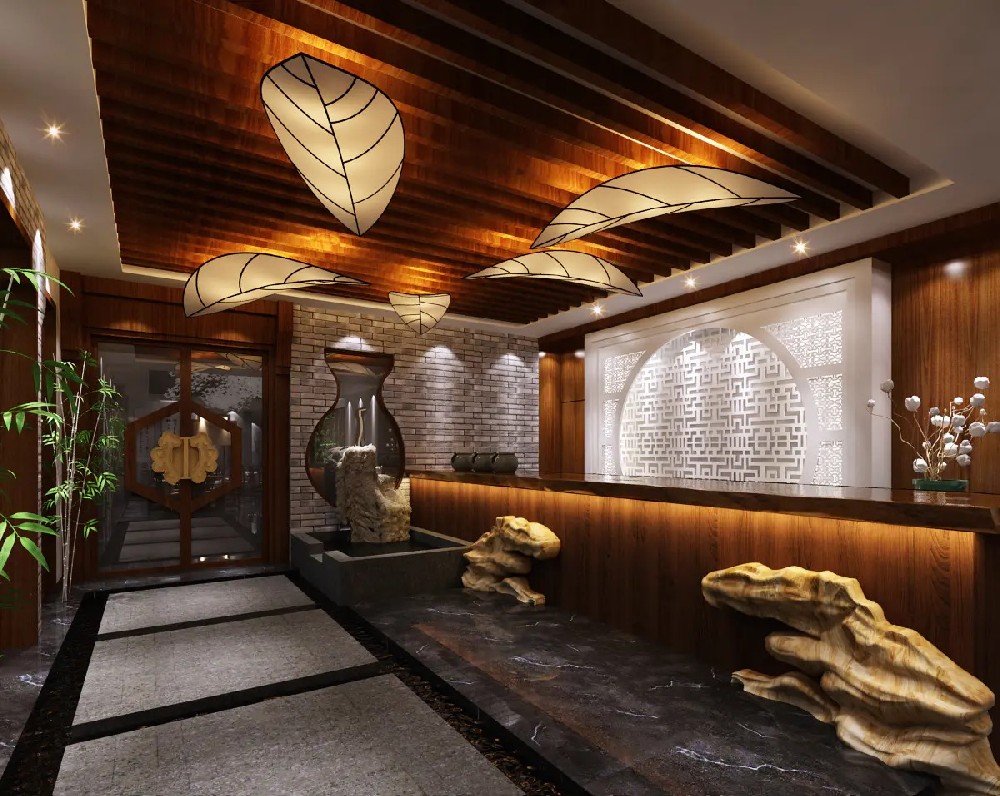 茶葉店茶樓咖啡日料餐廳奶茶店商場專柜裝修設計